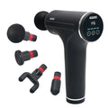 AGARO Galaxy Massager Machine, Handheld Deep Tissue Massage Gun, 4 Heads, 6 Speed, Rechargeable Percussion Massager for Muscle Relief
